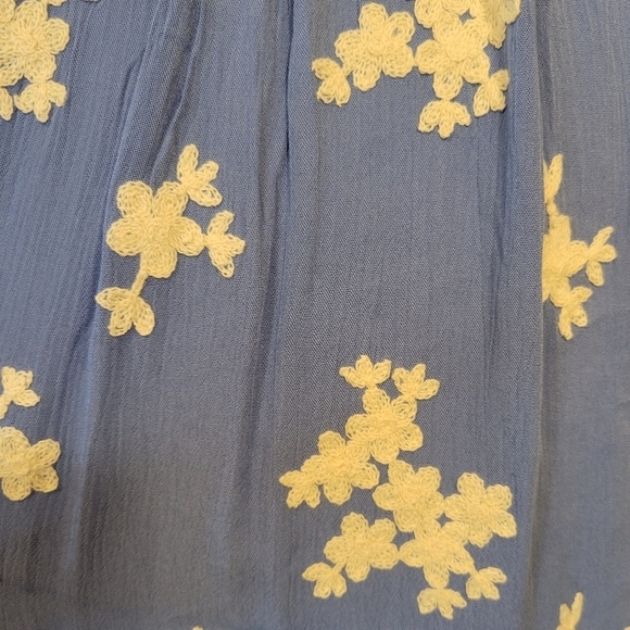 Soft Surroundings (Women's Small) Over size Floral Embroidery Peasant Blouse Top - Picture 5 of 7